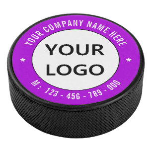 会社のロゴ名情報ホッケーパックテンプレート アイスホッケーパック