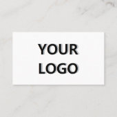 会社のロゴ名情報名刺テンプレート 名刺 (裏面)