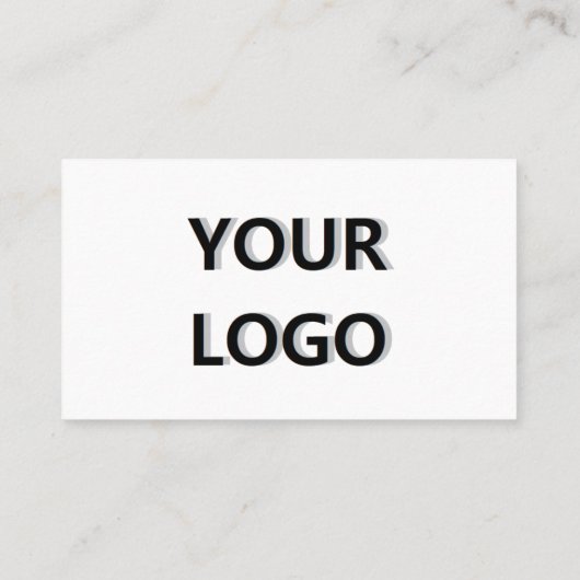 会社のロゴ名情報名刺テンプレート 名刺 (裏面)