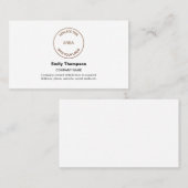 会社のロゴ名連絡白 名刺 (正面/裏面)