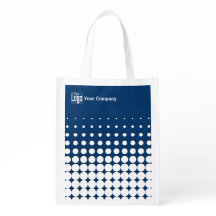 会社のロゴ名QRコードブルー白黒ドット