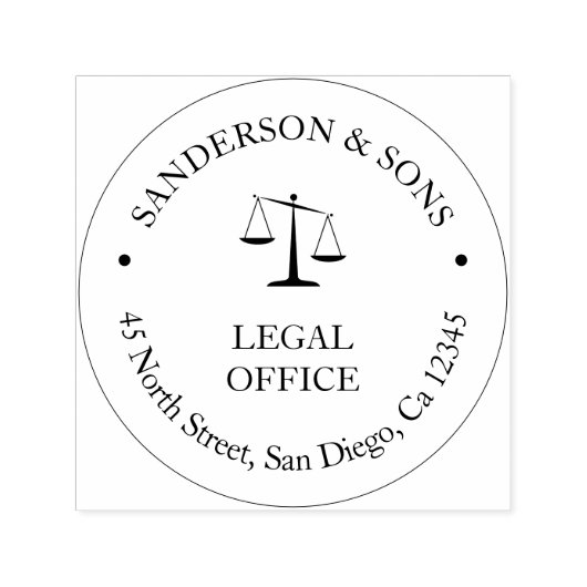 会社のロゴ弁護士弁護士法律事務所 セルフインキングスタンプ (デザイン)