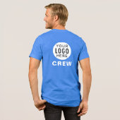 会社のロゴ従業員企業ののカスタム トライブレンドTシャツ (フル背面)