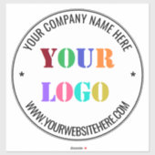 会社のロゴ文字ビジネステッカーテクスプレート シール (シート)