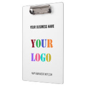 会社のロゴ文字会社のプロモーション用クリップボード クリップボード (左)