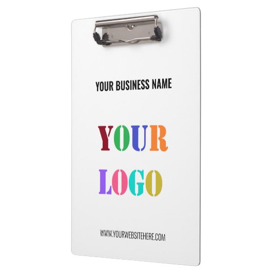 会社のロゴ文字会社のプロモーション用クリップボード クリップボード (左)