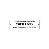 会社のロゴ文字会社の自己印鑑 セルフインキングスタンプ (デザイン)