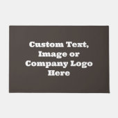 会社のロゴ歓迎マット、カスタムグパーソナライズされたレイ ドアマット (正面)