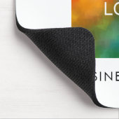 会社のロゴ画像の追加文字テンプレート マウスパッド (コーナー)