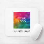 会社のロゴ画像の追加文字テンプレート マウスパッド (マウス)