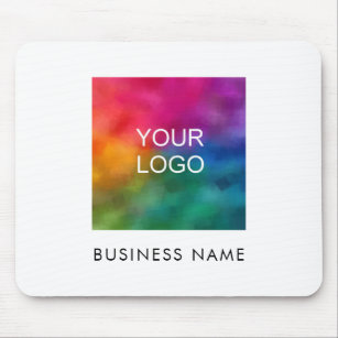 会社のロゴ画像の追加文字テンプレート マウスパッド