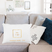 会社のロゴ白金ゴールド エレガント アクセントクッション