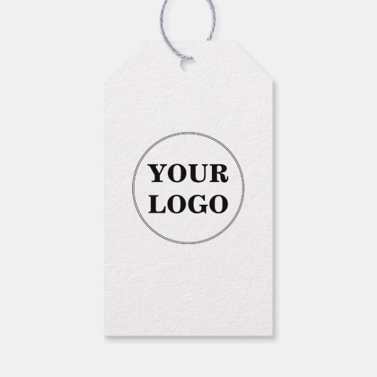 会社のロゴ ギフトタグ (裏面)