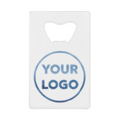 会社のロゴ クレジットカード栓抜き (正面)