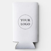 会社のロゴ スリム缶クーラー (裏面)