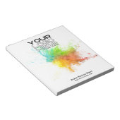 会社のロゴ ノートパッド (アングル)