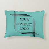 会社のロゴ,パーソナライズされたテキストの追加 アクセントクッション (裏面)