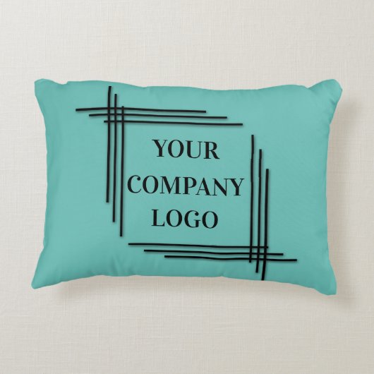 会社のロゴ,パーソナライズされたテキストの追加 アクセントクッション (裏面)