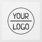 会社のロゴ |ビジネスカスタム灰色の四角い窓 ウィンドウサイン (シート)