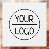 会社のロゴ |ビジネスカスタム灰色の四角い窓 ウィンドウサイン (シート2)