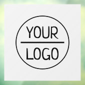 会社のロゴ |ビジネスカスタム灰色の四角い窓 ウィンドウサイン (シート3)