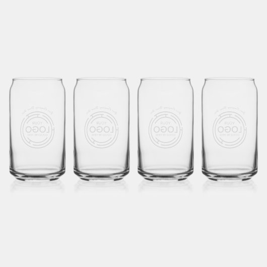 会社のロゴ |ビジ企業のネス ガラス缶 (裏面)