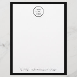 会社のロゴ |ミニマモダンリスト文字ヘッド レターヘッド