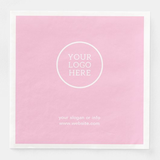 会社のロゴ |企業の紙ナプキン (正面)