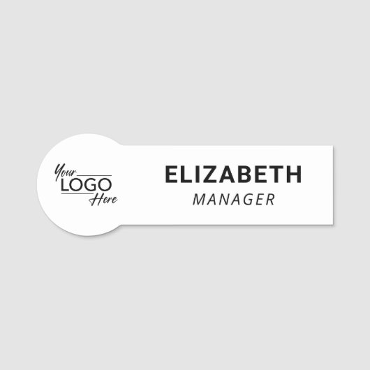 会社のロゴ 名札 (正面)