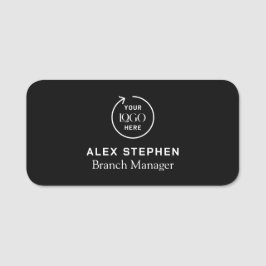 会社のロゴ |黒人社員モダンスタッフ 名札