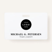 会社のロゴID バッジ (正面)