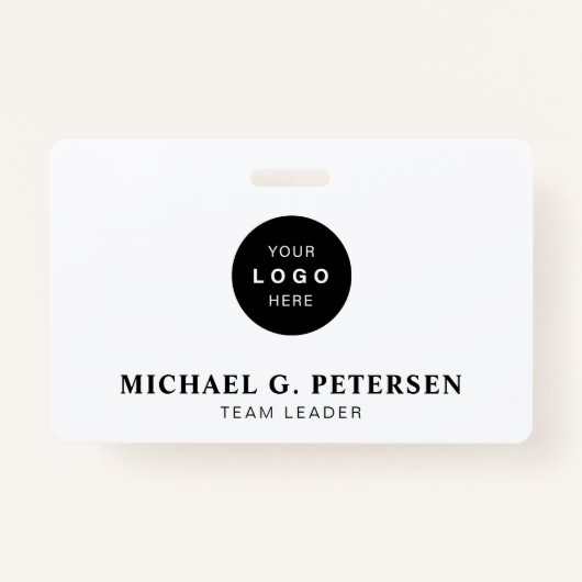 会社のロゴID バッジ (正面)