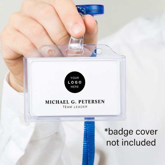 会社のロゴID バッジ