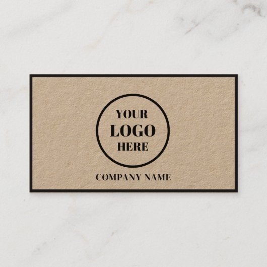 会社のロゴlクモダンラッ素朴クのスクリプト 名刺 (正面)