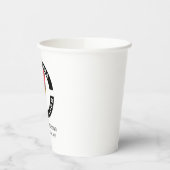 会社のロゴWebサイトのアドレスとスローガンの追加 紙コップ (左)