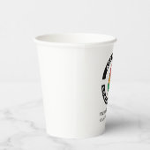 会社のロゴWebサイトのアドレスとスローガンの追加 紙コップ (右)