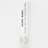 会社のロゴWebサイトのビジネスイベントへようこそ 横断幕 (縦)