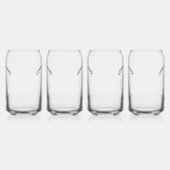 会社のロパーソナライズされたゴくもの巣のアドレス ガラス缶 (左)