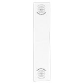 会社のロパーソナライズされたゴくもの巣のアドレス ショートテーブルランナー (正面)