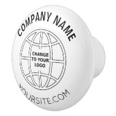 会社のロパーソナライズされたゴくもの巣のアドレス セラミックノブ (右)