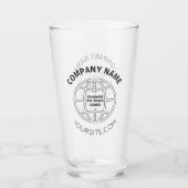 会社のロパーソナライズされたゴくもの巣のアドレス タンブラーグラス (正面)