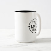 会社のロパーソナライズされたゴのプロモーションマグカップ ツートーンマグカップ (正面右)