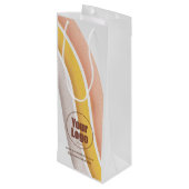 会社のロパーソナライズされたゴを使用したワイン抱き枕 ワインギフトバッグ (裏面アングル)