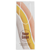 会社のロパーソナライズされたゴを使用したワイン抱き枕 ワインギフトバッグ (裏面)