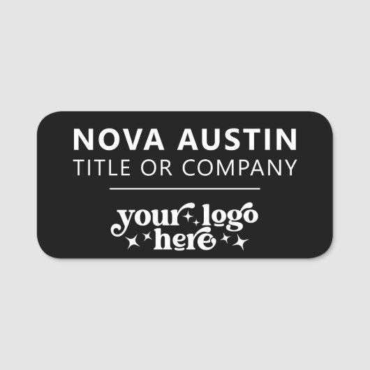 会社のロパーソナライズされたゴを使用した従業員の磁気 名札 (正面)