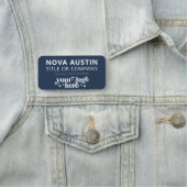 会社のロパーソナライズされたゴを使用した従業員の磁気 名札 (インサイチュ)