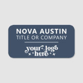 会社のロパーソナライズされたゴを使用した従業員の磁気 名札 (正面)