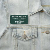 会社のロパーソナライズされたゴを使用した従業員の磁気 名札 (インサイチュ)