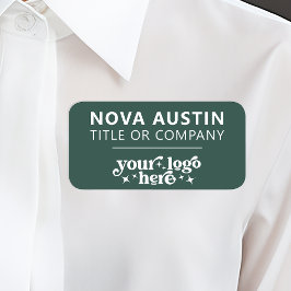 会社のロパーソナライズされたゴを使用した従業員の磁気 名札