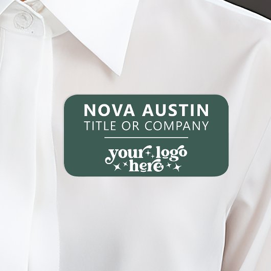 会社のロパーソナライズされたゴを使用した従業員の磁気 名札